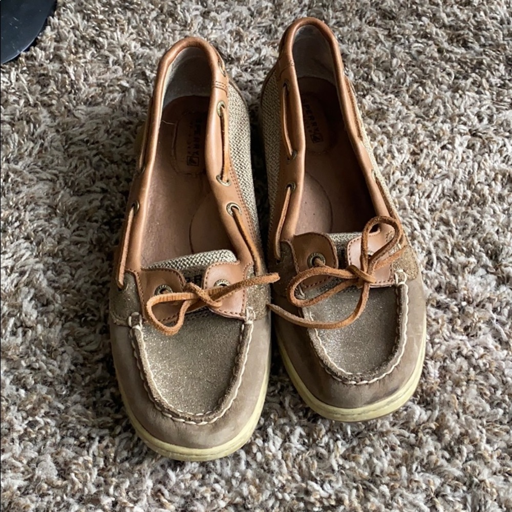 Women’s sparkly Sperrys